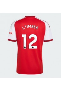 Arsenal Jurrien Timber #12 Fotballdrakt Hjemme Klær 2026-27 Korte ermer